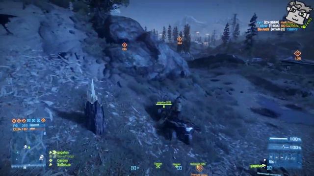Гагатун смотрит карты в BF3: Armored Kill - Death Valley смотреть онлайн