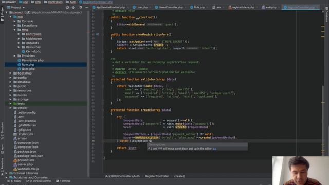 Laravel DB Transactions: Rollback on Error [Registration Example] смотреть онлайн