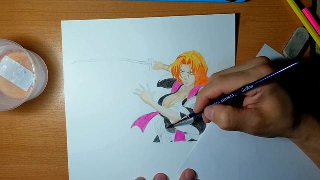 Drawing BLEACH Rangiku Matsumoto. Drawing anime BLEACH Art смотреть онлайн