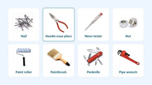 Tools and Equipment in English | List of Tools and Equipment with Pronunciations and Pictures
