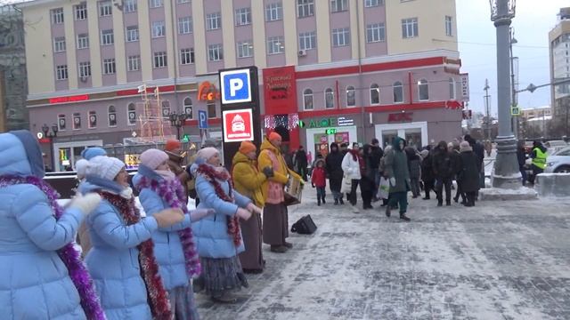 Новогодние харинамы в Екатеринбурге фрагмент 4, 1.01.2023 येकातेरिनबर्ग में नया साल हरिनामा। टुकड़ा смотреть онлайн