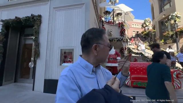 Beverly Hills Rodeo Drive, walking the luxury Shopping street, Winter 2023?? California, USA. 4K H смотреть онлайн