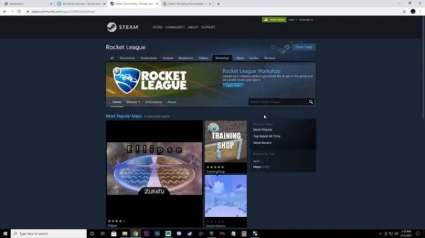HOW TO PLAY Workshop Maps & DOWNLOAD Bakkes Mod on Rocket League (EPIC GAMES)