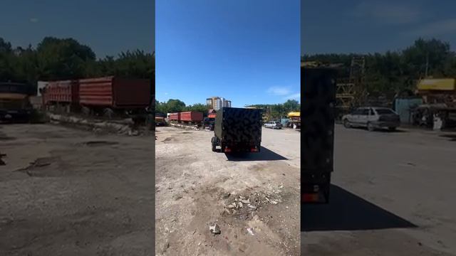 Легковой прицеп 3,5*1,5. Для строительства. смотреть онлайн