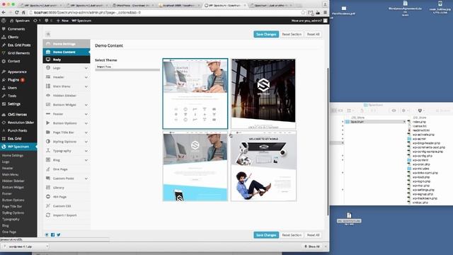 Installing Plugins & Demo Content into Wordpress Spectrum Theme смотреть онлайн