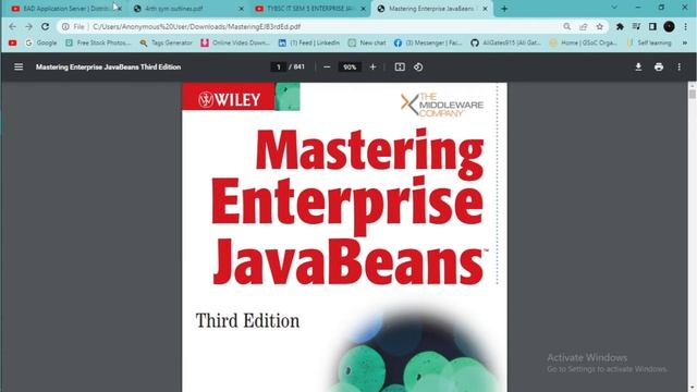 Enterprise Java Beans (EJB) Roadmap + Book BS(CS/IT) 4th Semester смотреть онлайн