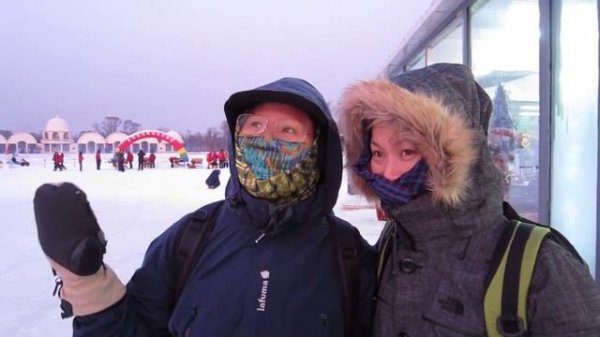 It's Cold at the Harbin Snow Sculpture Festival 2012