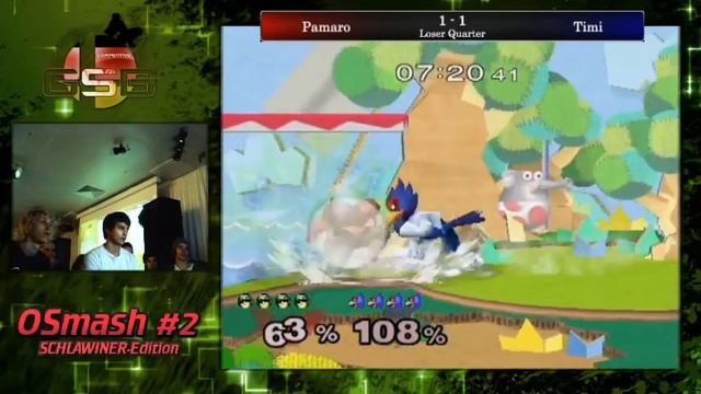 OSmash #2 - LQF - Pamaro (C.Falcon, Falco) vs Timi (Falco) смотреть онлайн