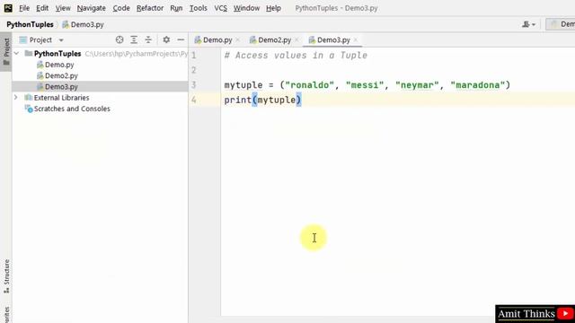 How to access values in a Python Tuple | Amit Thinks смотреть онлайн