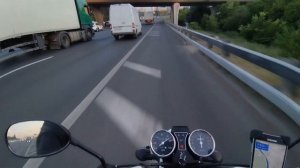 Безумная езда по мкаду на 125 альфе.