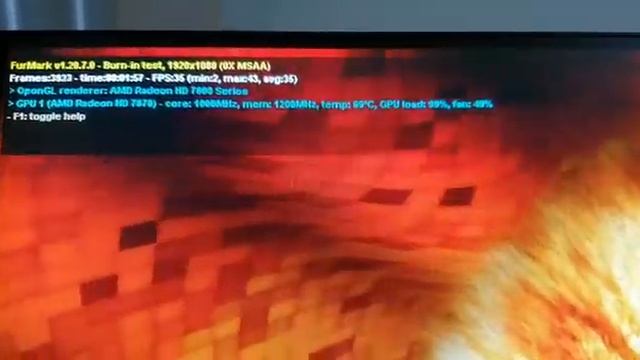 FurMark - ASUS Radeon HD 7870 DirectCU II смотреть онлайн