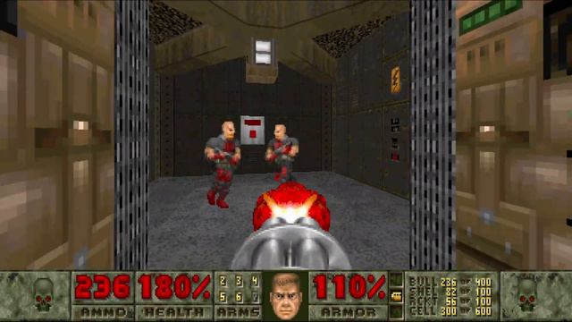 Doom 64 for Doom II - Map 5: Tech Center (UV-100%) [Crispy Doom] смотреть онлайн