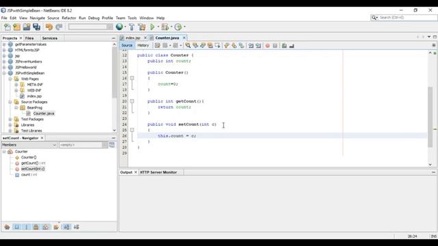 JSP with Simple Bean using NetBeans 8.2 смотреть онлайн