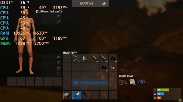RUST - GTX 750 ti - i5 2400 - 12GB RAM - 1080p смотреть онлайн