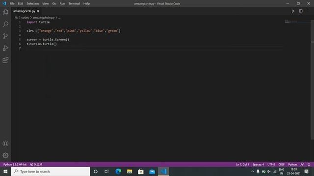 Python turtle - Create Circle in python| python project смотреть онлайн