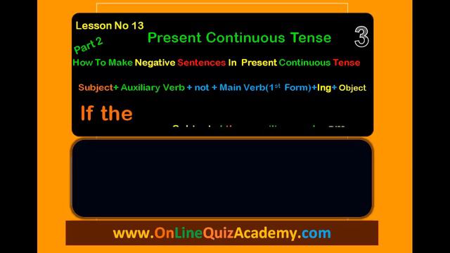 Present Continuous Tense in Urdu:English Grammar Lesson No 13 смотреть онлайн