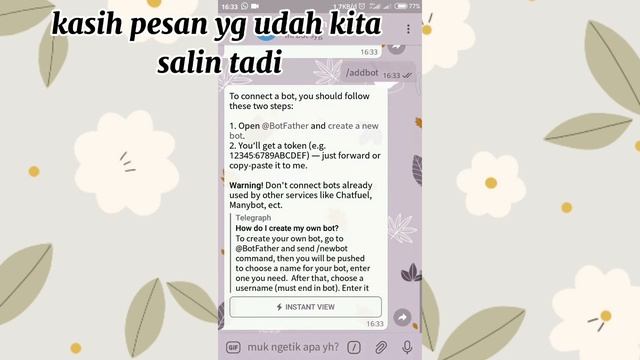 cara membuat bot telegram dan cara menjawabnya смотреть онлайн
