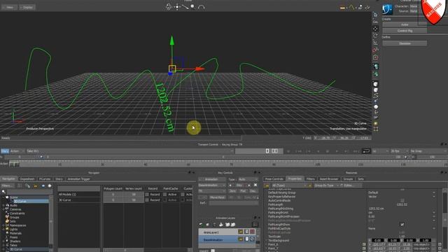 Motionbuilder - Констрейн - Path смотреть онлайн
