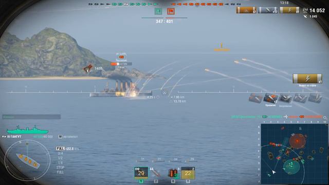 Линкор Гангут.Морской бой-1.Игра World Of Warships смотреть онлайн