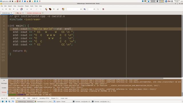 c++ hello wold and using namespace смотреть онлайн