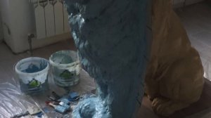 Создание скульптуры льва из бетона для дома, дачи и сада.