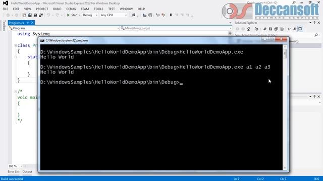 Part 3 - Programming Command Line Arguments - Visual Studio 2015 смотреть онлайн