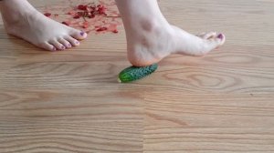 Barefoot food crush | Crushing fruits and vegetable