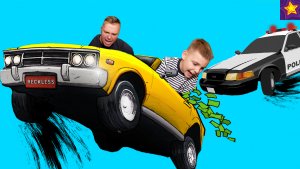 Полицейская ПОГОНЯ на Машинках !!! Как ИГОРЬ Едет от ПОЛИЦИИ