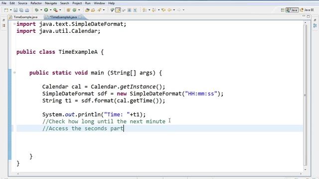 Getting the Time in Java смотреть онлайн