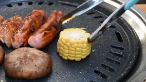 Корейский угольный гриль барбекю из нержавеющей стали с антипригарным покрытием ресторанный мангал