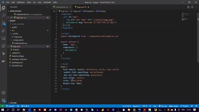 Project intro and vue app structure смотреть онлайн