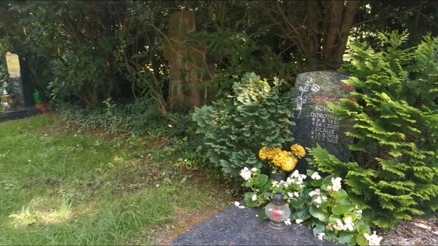 Кладбище в Германии цветы свечи скромно тихо дорого смотреть онлайн