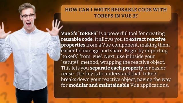 How Can I Write Reusable Code with toREFS in Vue 3? смотреть онлайн