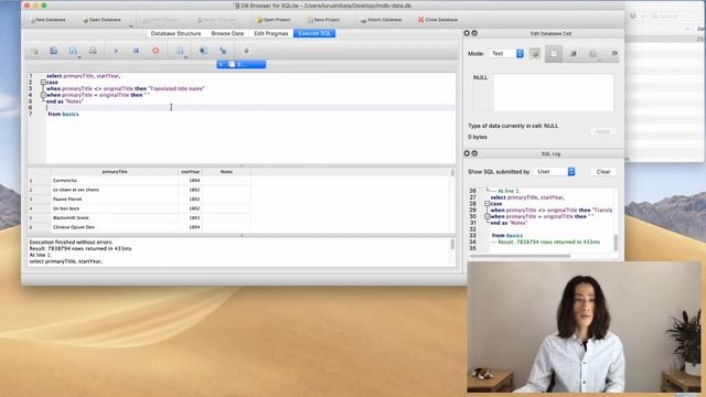 CASE statement - Learn SQL with IMDB database смотреть онлайн