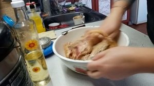 утка кусочками - утка в духовке - сочная утка в рукаве