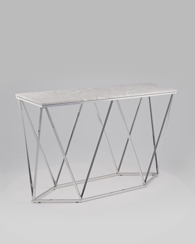 Консоль Авалон 122*41. Изящная консоль с оригинальным каркасом смотреть онлайн