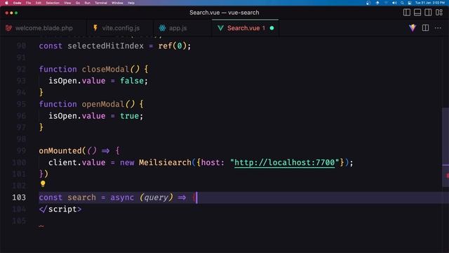 Laravel VueJS Meilisearch Instant Modal Search смотреть онлайн