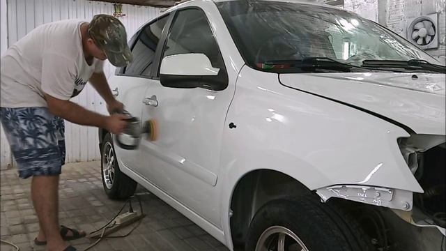 Тачка на прокачку! Калина 2 часть 7 ПОЛИРОВАНИЕ КУЗОВА. смотреть онлайн