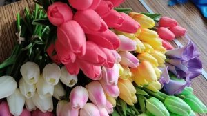 Тюльпаны из силикона