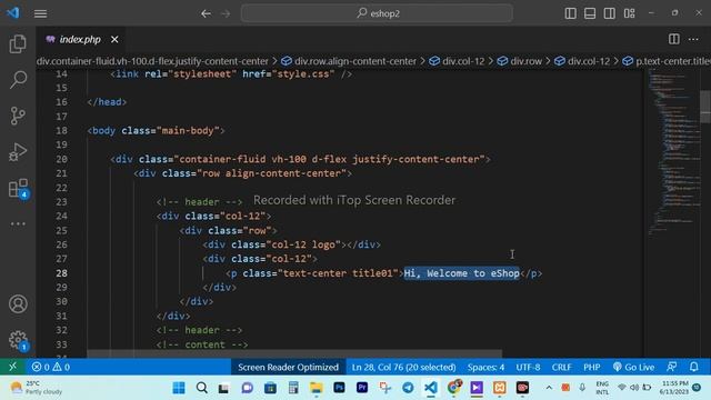 Task 01 | eShop Project | Web Programming 01 | Java Institute смотреть онлайн