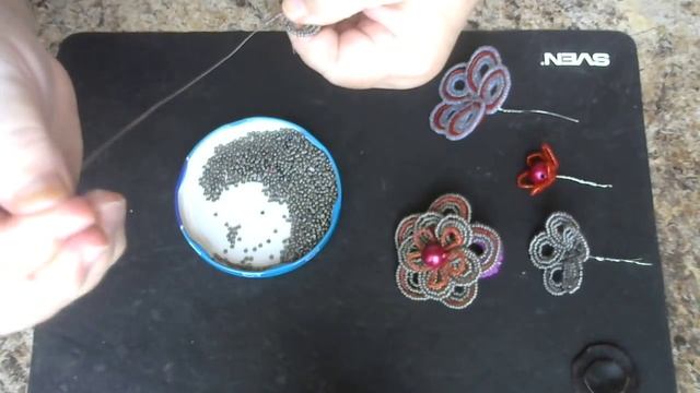 Украшение для волос из бисера. Мастер - класс. смотреть онлайн