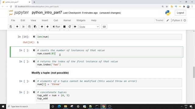 Python Introduction, Part 7 : Tuples & Its Properties смотреть онлайн