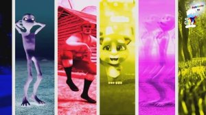 Цветной танцевальный челлендж детские мультики  супер герои, персонажи Советских мультиков