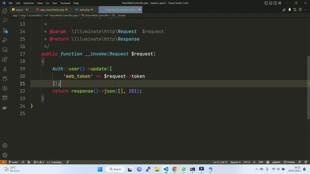 Laravel Proyek #198 Menyimpan Token Web Push Notification смотреть онлайн