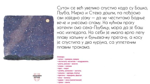 Академия Сербия — библиотека ❘ Јелка (уровень В2-С1) ❘ Чика Јова Змај ❘ Божићне приче❘Воžićnе Pričе