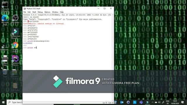 How to use Varibles with "eval" in Python смотреть онлайн