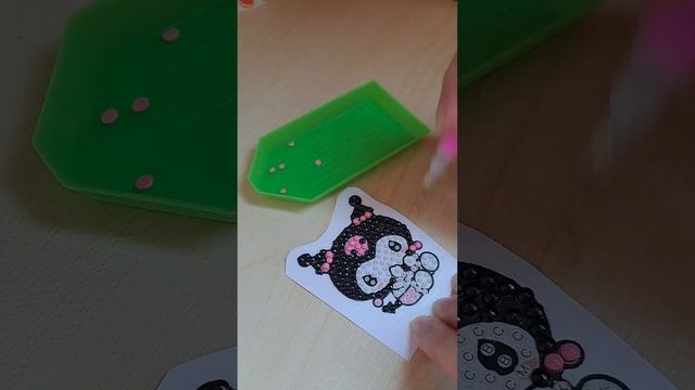 ASMR Diamond Painting Sticker for kids - Kuromi смотреть онлайн