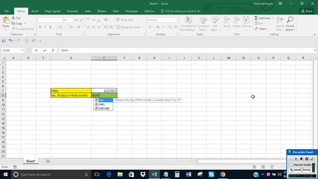 Calculate number of days in a month in Excel смотреть онлайн