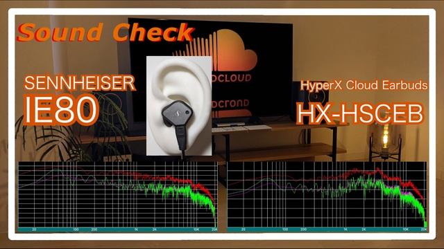 SENNHEISER IE80 vs HyperX Cloud Earbuds HX-HSCEB [IEMs In-Ear Sound Comparison イヤホン音比較] смотреть онлайн