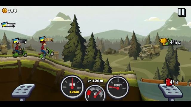 Hill Climb #3 ЛЕСНЫЕ ПРОХОЖДЕНИЕ ПО ГРЯЗИ. ПОБИЛ РЕКОРД ДОРОГИ. смотреть онлайн